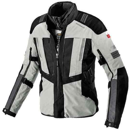 Spidi 4MODULAR Touring Fabric Motorcycle Jacket H2Out Black Gray