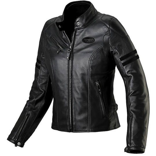 Spidi ACE LEATHER LADY Women's Leather Motorcycle Jacket Black