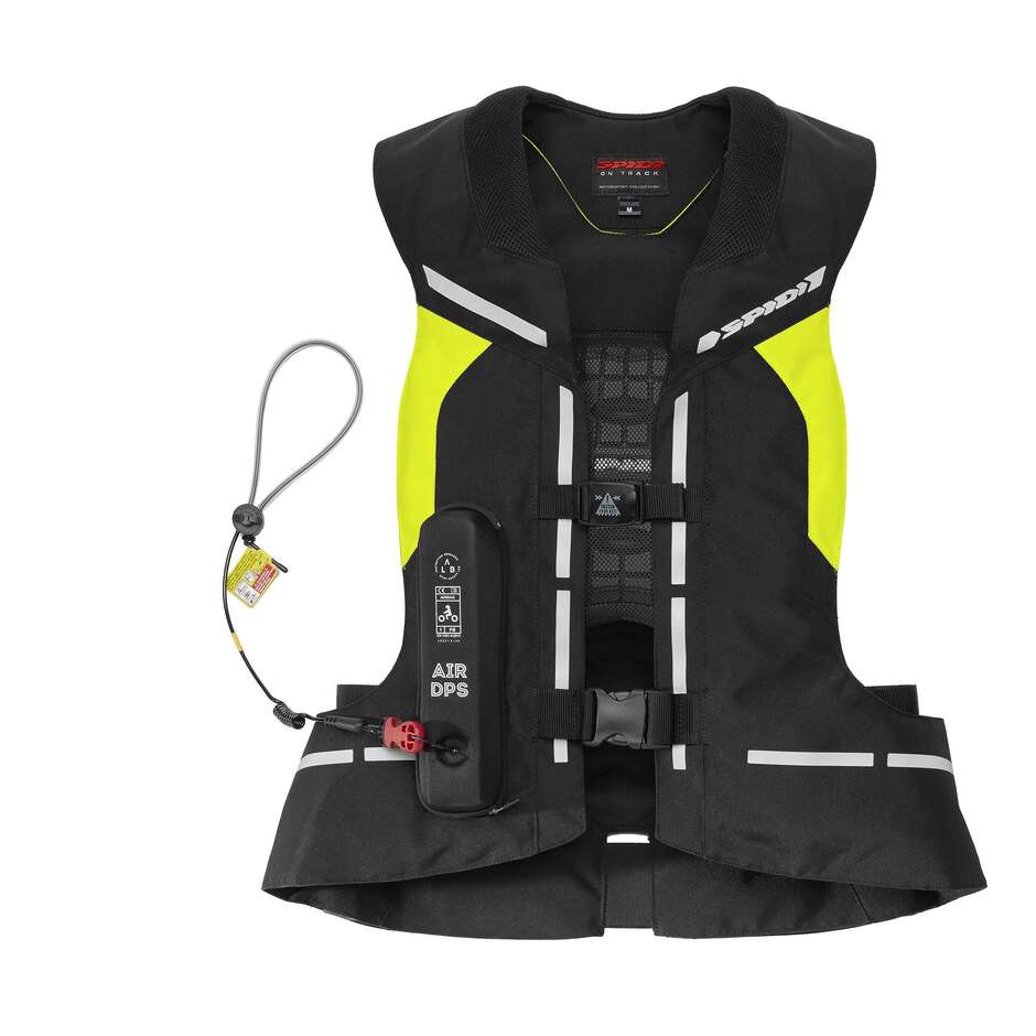 Spidi AIR DPS Motorcycle Airbag Vest Yellow Fluo