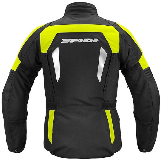 Spidi ALPENTROPHY Touring H2Out Motorcycle Jacket Black Yellow Fluo