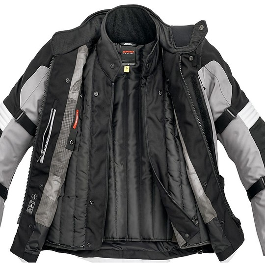 Spidi ALPENTROPHY Touring H2Out Motorcycle Jacket Gray Black