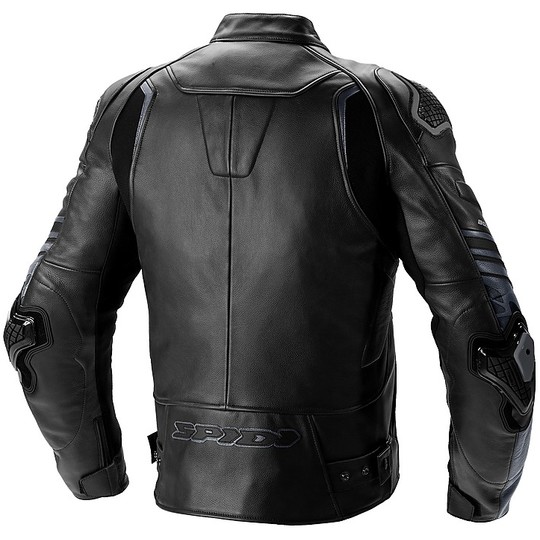 Spidi BOLIDE Black Sports Leather Motorcycle Jacket