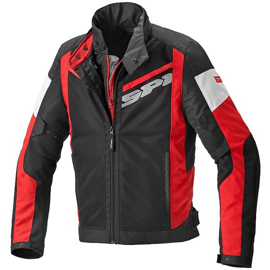 Spidi BREEZY NET H2Out Perforated Fabric Motorcycle Jacket Black Red