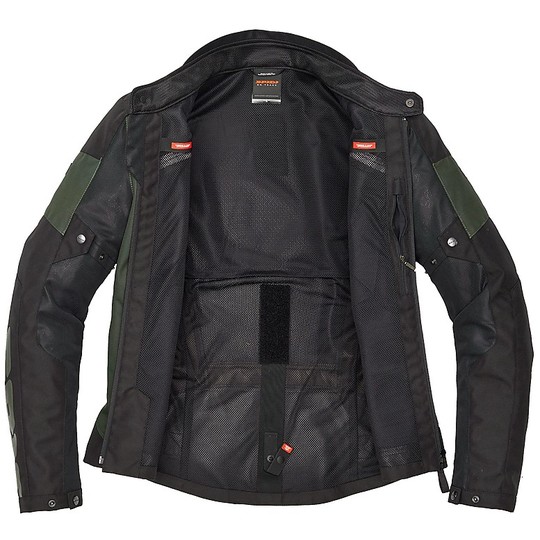 Spidi BREEZY NET H2Out Perforated Fabric Motorcycle Jacket Noir Vert