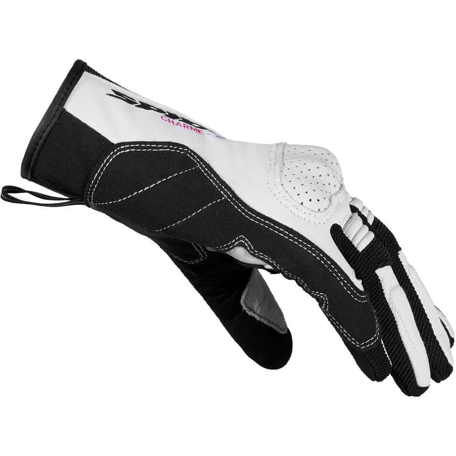 Spidi CHARME 2 Motorcycle Gloves Black White