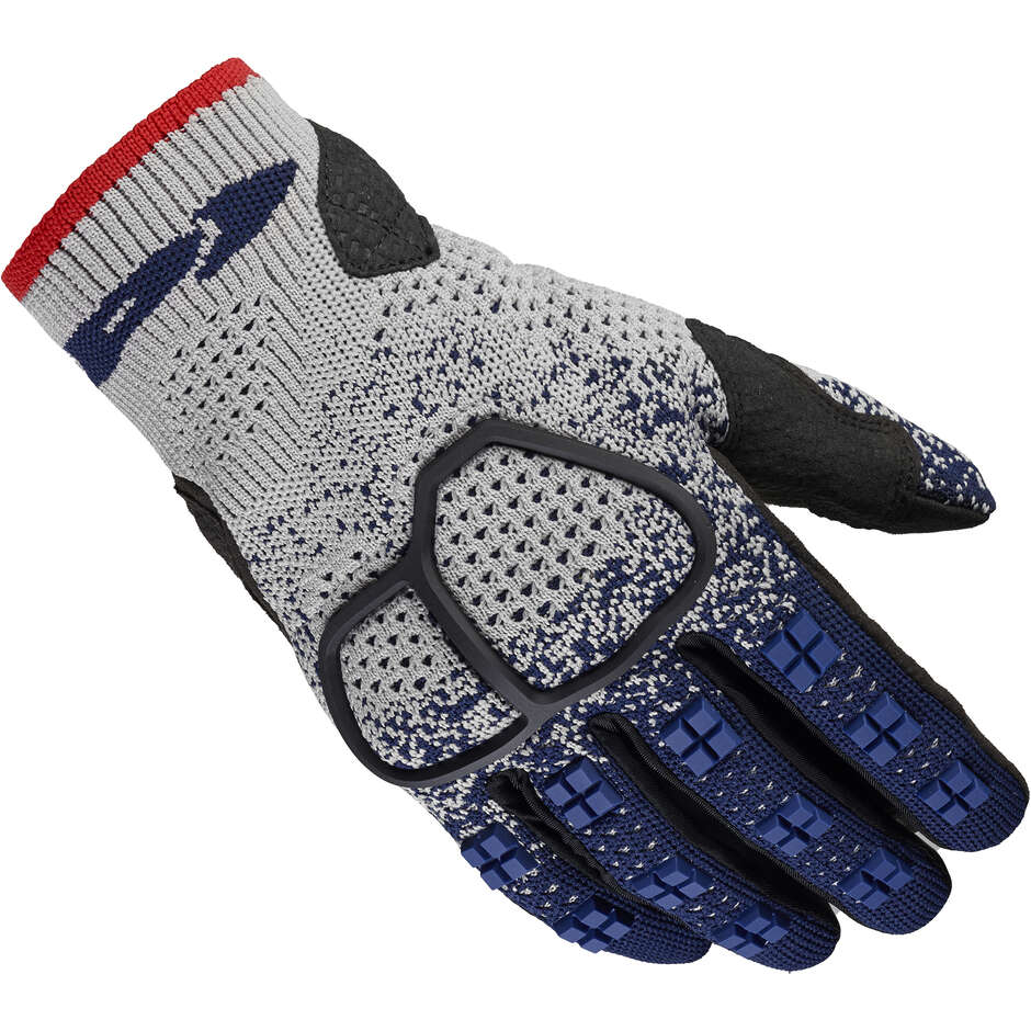 Spidi CROSS KNIT Blue Summer Motorcycle Gloves