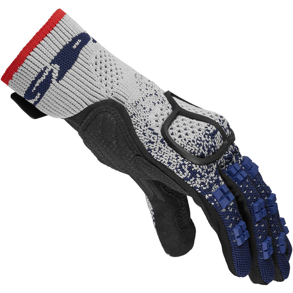 Spidi CROSS KNIT Blue Summer Motorcycle Gloves