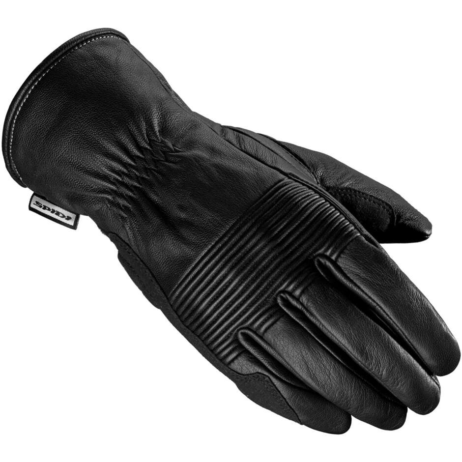 Spidi DELTA Leather Motorcycle Gloves Black