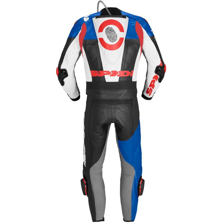 Spidi DP-PROGRESSIVE TOUR Divisible Motorcycle Suit. Black Red Blue