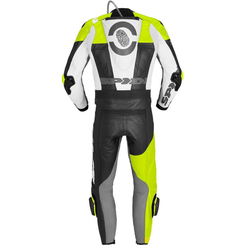 Spidi DP-PROGRESSIVE TOUR Divisible Motorcycle Suit. Black Yellow Fluo