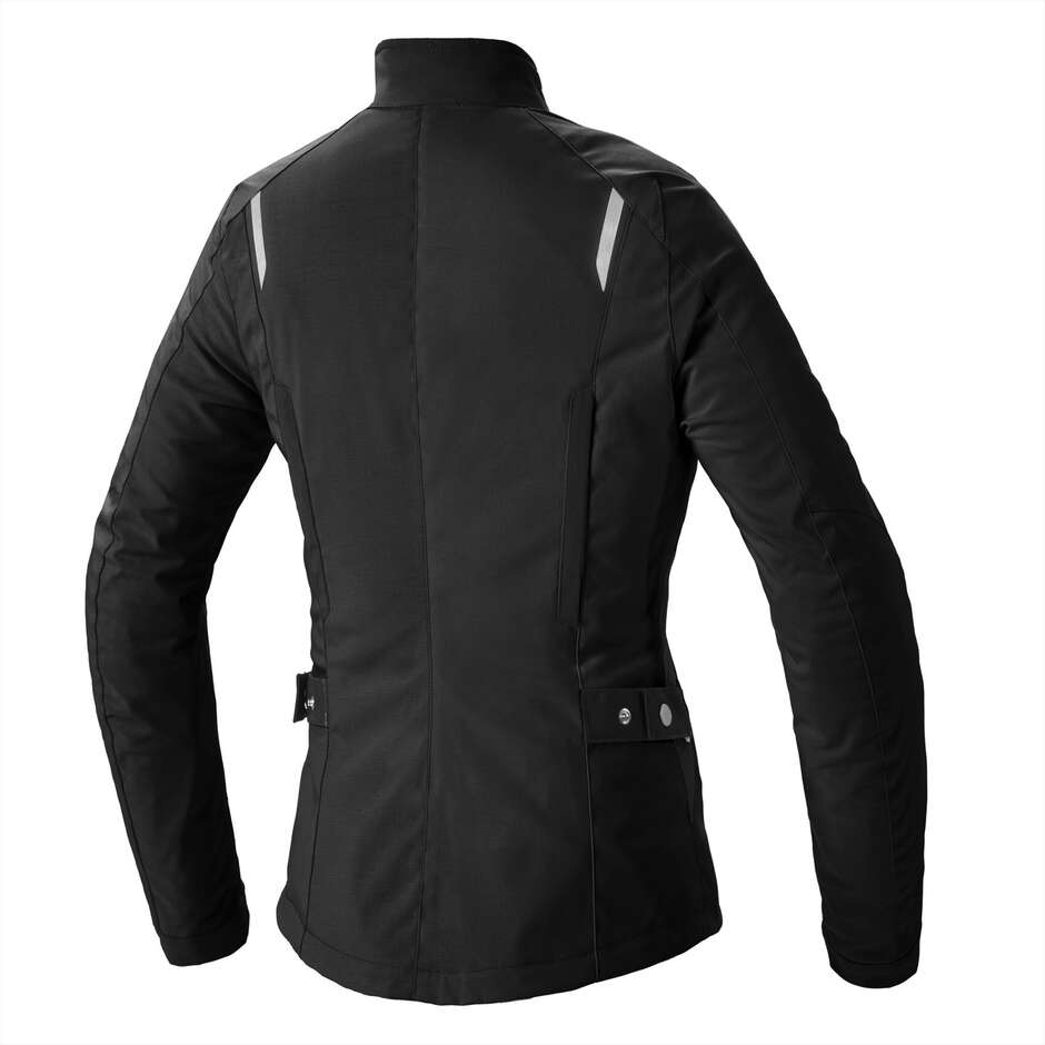 Spidi ELLABIKE Women's Motorcycle Jacket In Deep Black Fabric