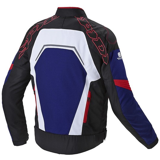Spidi Fabric Motorcycle Jacket TRONIK TEX White Blue Red