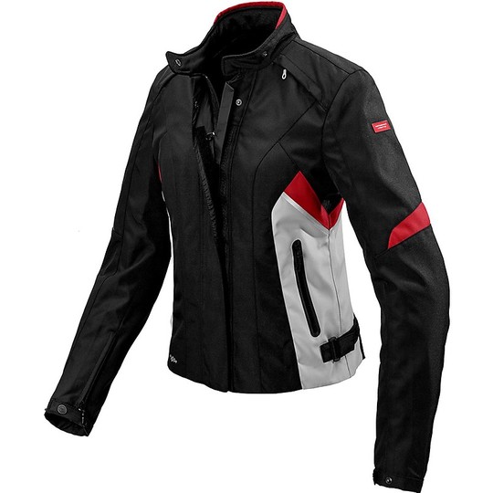 Spidi FLASH H2Out LADY Sport Motorcycle Jacket Black Red