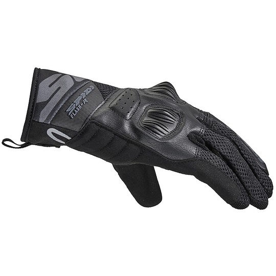 Spidi FLASH-R EVO Summer Fabric Motorcycle Gloves Black