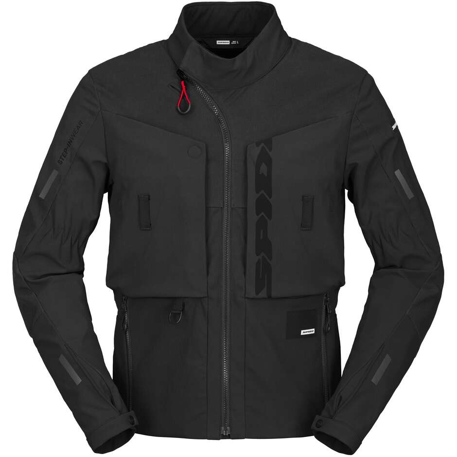 Spidi FRONTIER JACKET Black Fabric Motorcycle Jackets