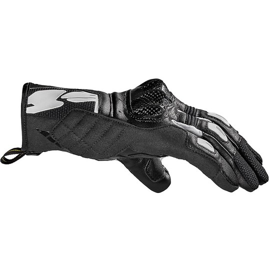 Spidi G-CARBON Black Leather Racing Gloves