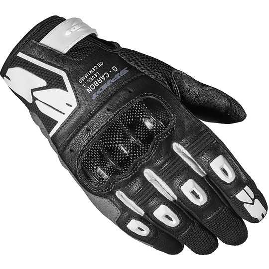 Spidi G-CARBON Lady Lady Motorcycle Leather Gloves Black
