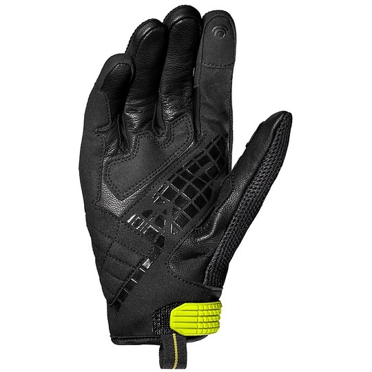 Spidi G-CARBON Racing Leather Motorcycle Gloves White Yellow