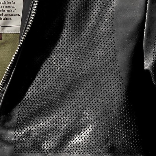 Spidi GARAGE Perforated Black Perforated Leather Motorcycle Jacket