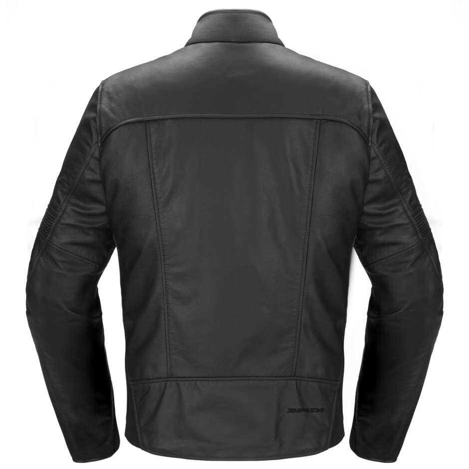 Spidi GENESIS Black Leather Motorcycle Jacket