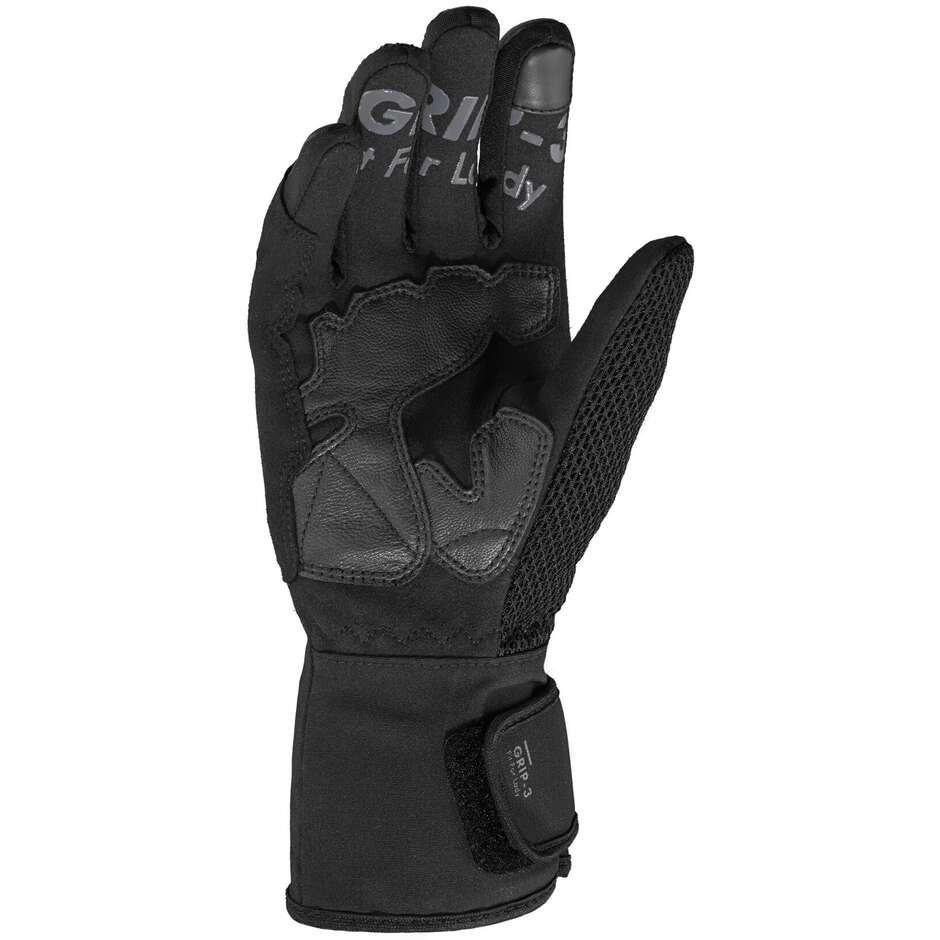 Spidi GRIP 3 H2OUT Women's Motorcycle Gloves Black