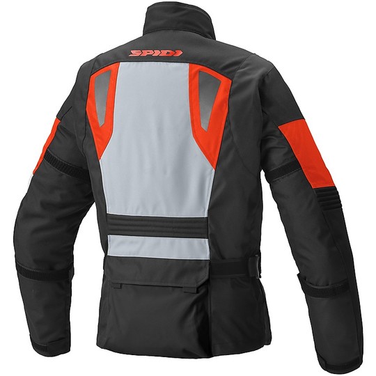Spidi H2Out CE Touring Motorradjacke VOYAGER EVO Ice Red Fluo