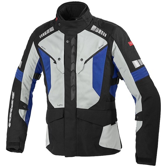 Spidi H2Out OUTLANDER Ice Blue Touring Motorcycle Jacket