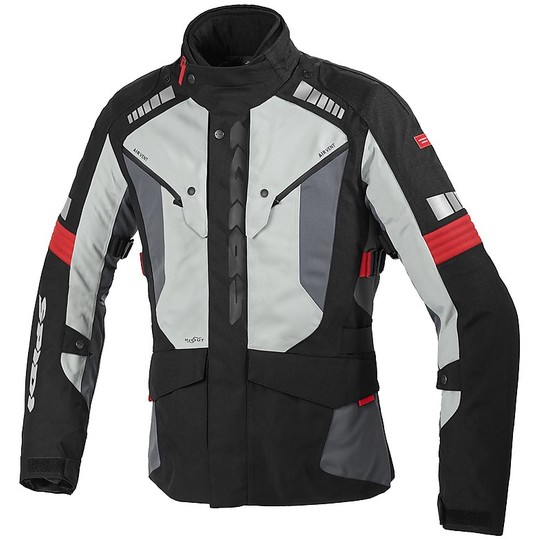 Spidi H2Out OUTLANDER Red Ice Touring Motorcycle Jacket
