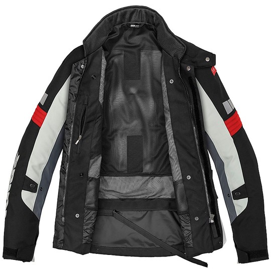 Spidi H2Out OUTLANDER Red Ice Touring Motorcycle Jacket