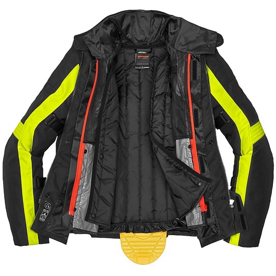 Spidi H2Out VOYAGER EVO CE Touring Motorcycle Jacket Black Yellow