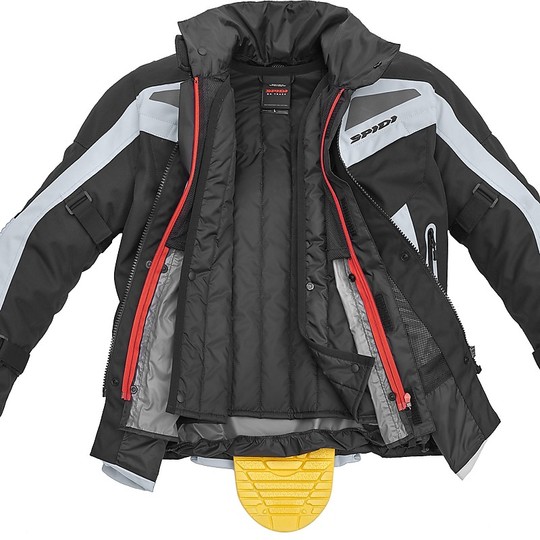 Spidi H2Out VOYAGER EVO CE Touring Motorcycle Jacket Gray Black