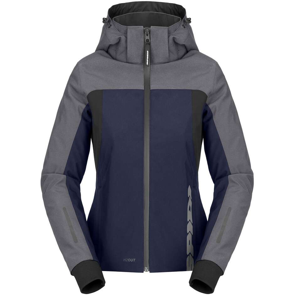 Spidi HOODIE H2OUT II LADY Women's Motorcycle Jacket Blue Silver