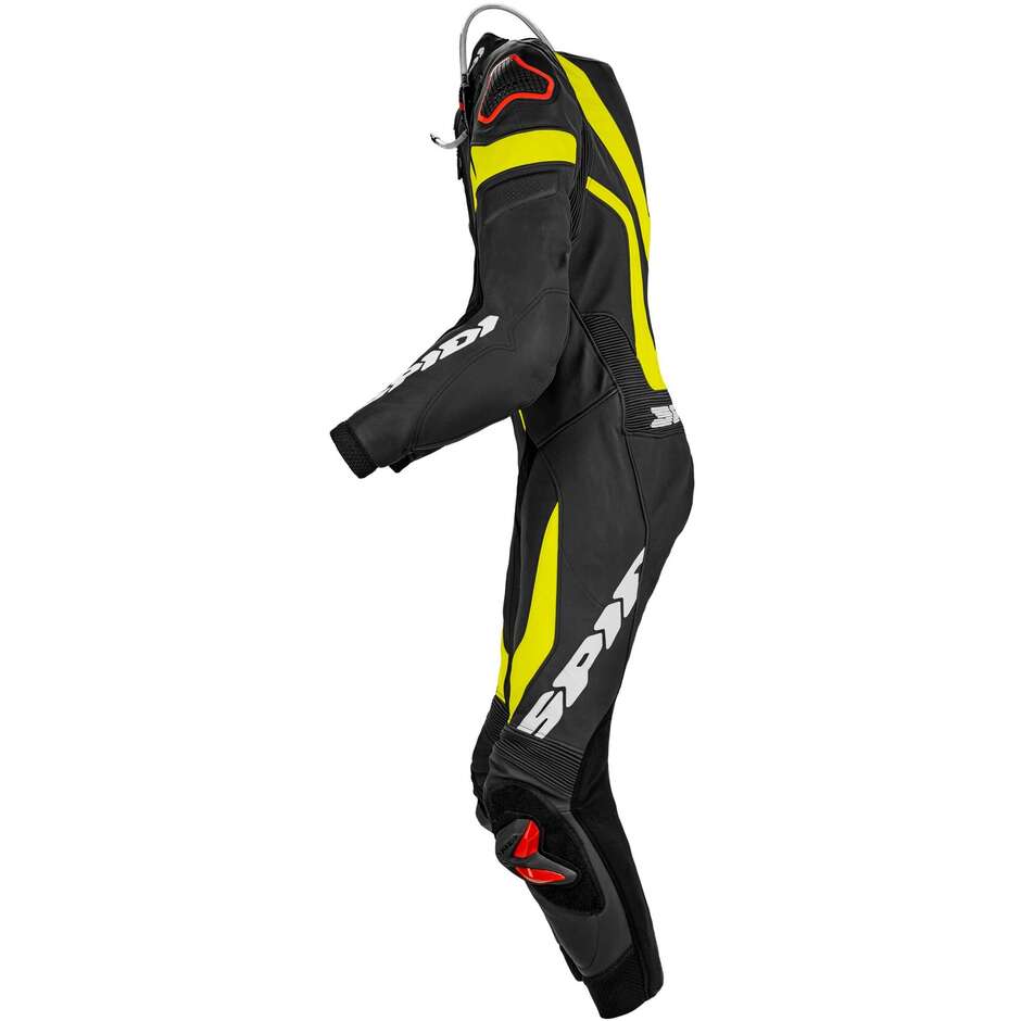 Spidi LASER PRO PERFORATED Internal Motorcycle Suit Black Yellow Fluo