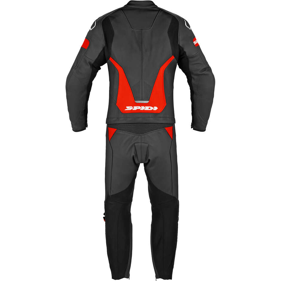 Spidi LASER TOURING Divisible Motorcycle Suit Black Red