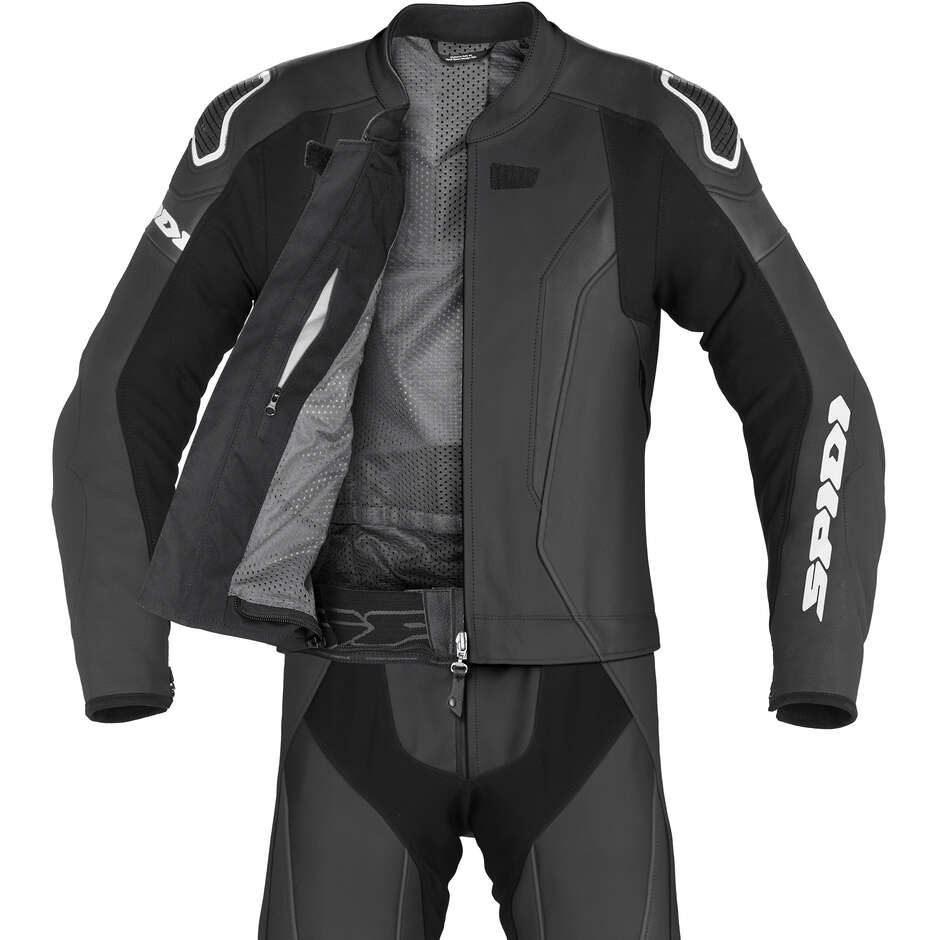 Spidi LASER TOURING Divisible Motorcycle Suit Black White