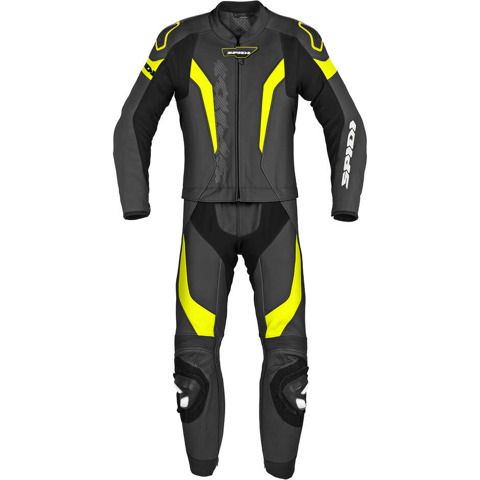 Spidi LASER TOURING Divisible Motorcycle Suit Black Yellow Fluo