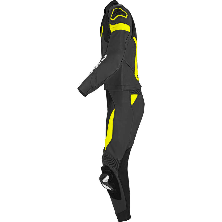 Spidi LASER TOURING Divisible Motorcycle Suit Black Yellow Fluo