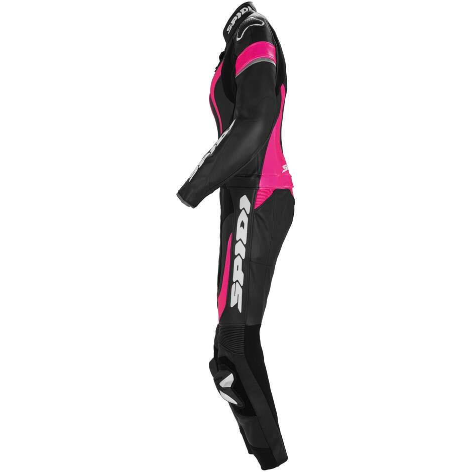 Spidi LASER TOURING LADY Woman Divisible Motorcycle Suit Black Fuchsia