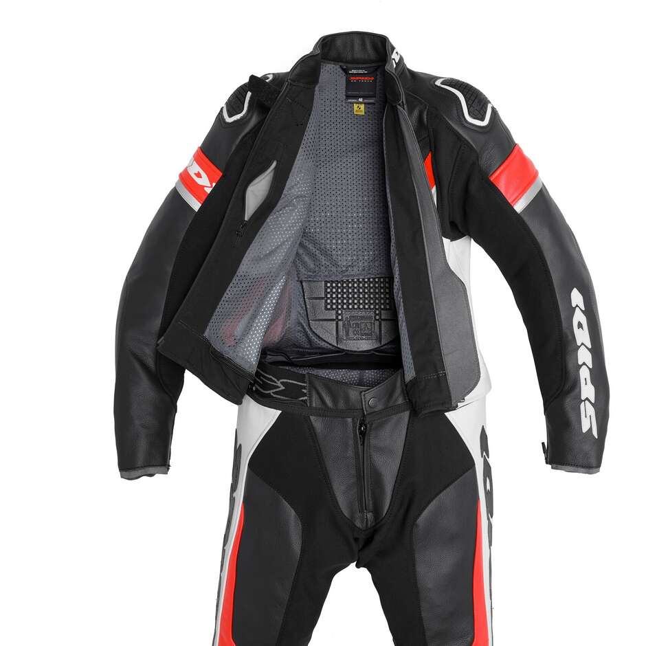 Spidi LASER TOURING LADY Woman Divisible Motorcycle Suit Black Red