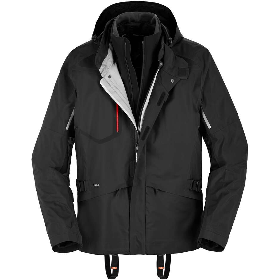 Spidi MISSION-T JACKE Schwarze Motorradjacke