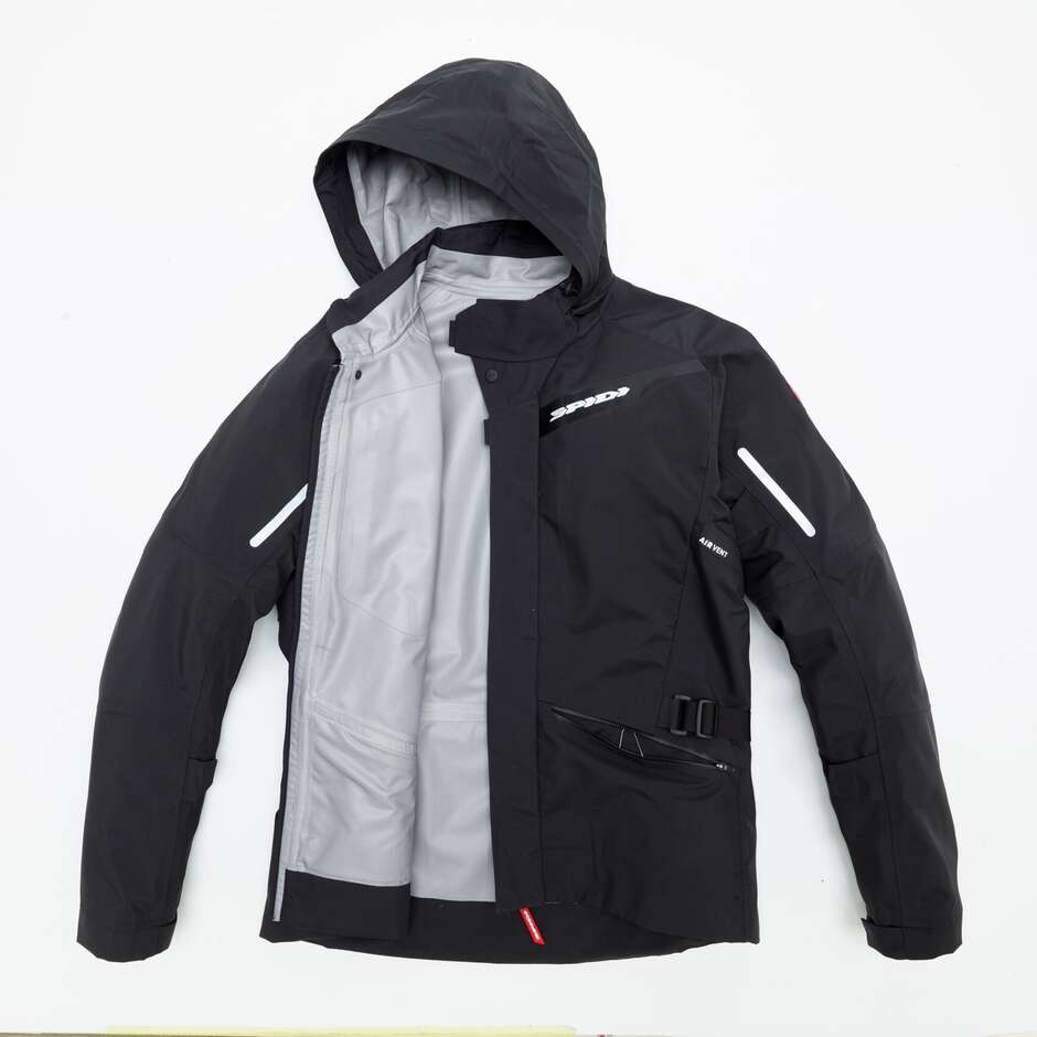 Spidi MISSION-T JACKE Schwarze Motorradjacke