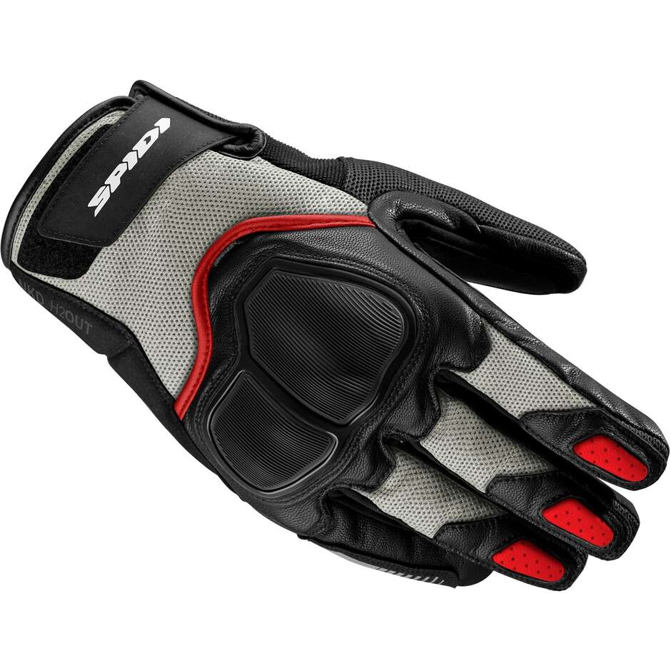Spidi Motorcycle Gloves NKD H2OUT GLOVES Red Ice