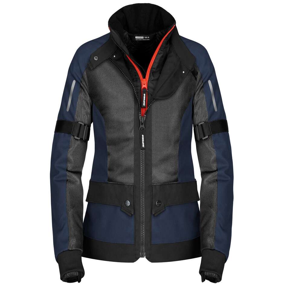 Spidi NET H2OUT LADY Women's Motorcycle Jacket Black Blue