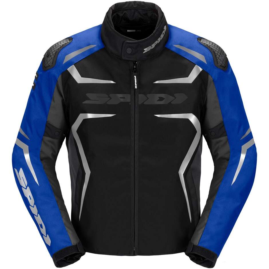 Spidi RACE-EVO H2OUT Motorcycle Jacket Black Blue Silver