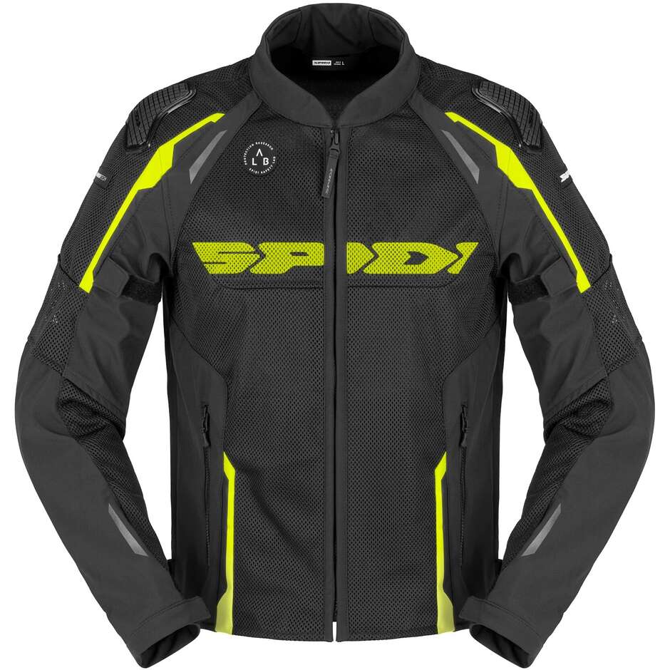 Spidi RACE WARRIOR 2 NET Fabric Motorcycle Jacket Fluorescent Yellow