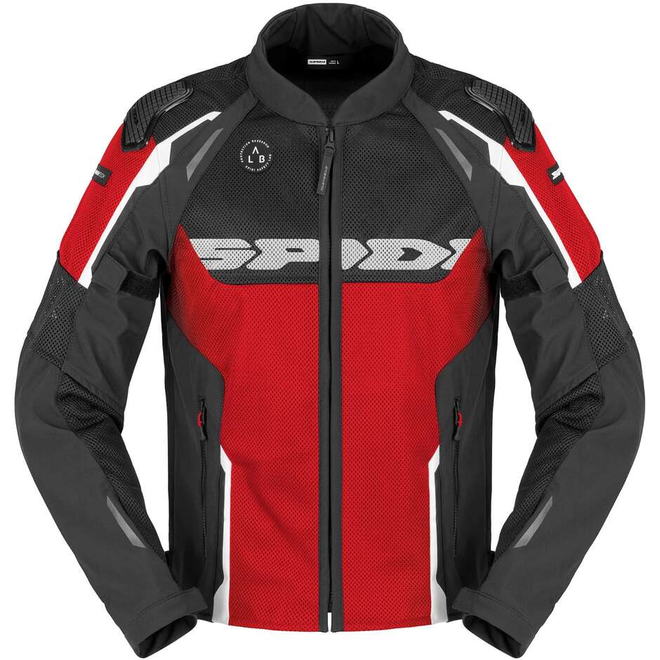 Spidi RACE WARRIOR 2 NET Red Fabric Motorcycle Jacket