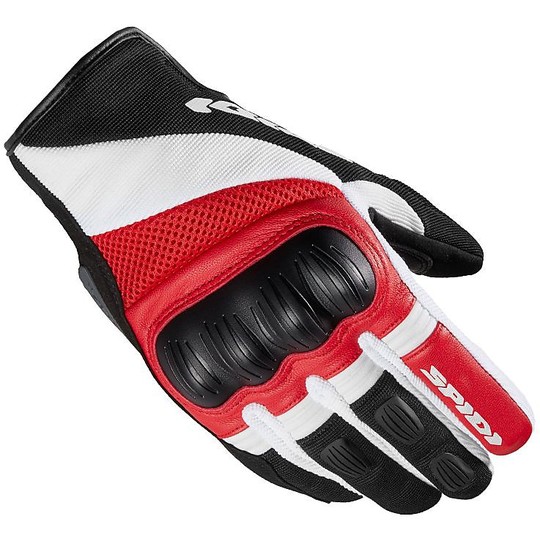 Spidi RANGER Black Motorcycle Leather and Fabric Gloves