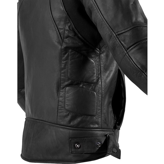 Spidi REBEL Racing Leather Motorcycle Jacket Black