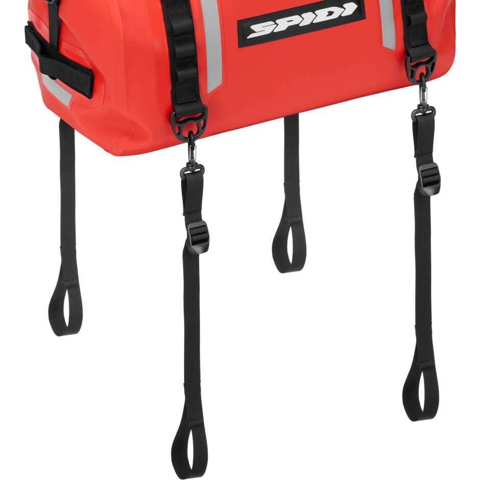 Spidi ROLLTOP BAG WP Rote Motorrad-Rücksitztasche