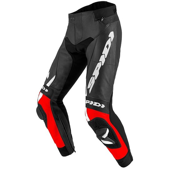 Spidi RR PRO 2 Motorcycle Leather Pants Black Red